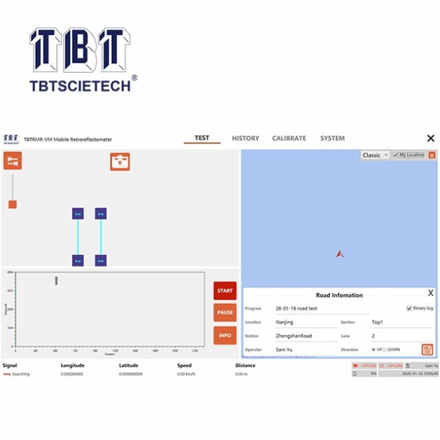 Mobile Retroreflectometer for Road Marking(Vehicle Mounted)