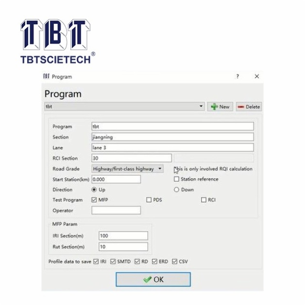 Road Surface Profiler (RSP)